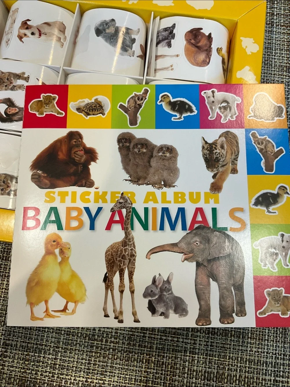 3 sticker gift packages.